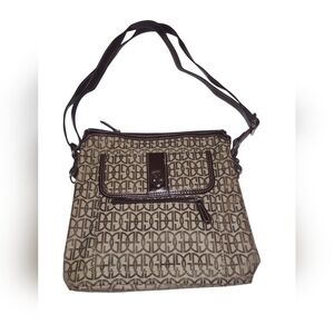 Giani Bernini Purse Beige Brown GBSignature Shoulder BagCrossbodybag Handbag